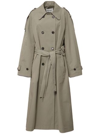 トレンチコート LOW CLASSIC SS25 DOUBLE TRENCH COAT (LW251TC02BE 0269) Low Classic Double Trench Coat in Natural | Lyst