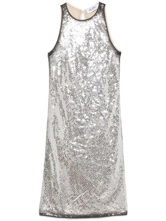 The Attico Sequin-Embellished Mini Dress