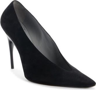 Balenciaga Duchesse Pointed Toe Pump in Black at Nordstrom, Size 11Us