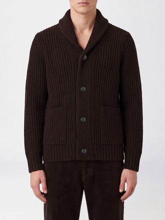 Closed Cardigan in pura lana con collo a scialle e tasche a toppa