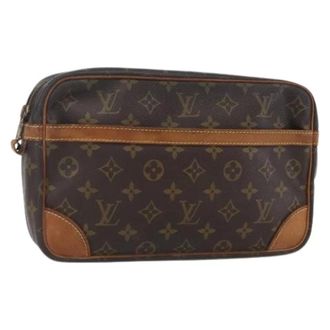 Louis Vuitton Pre-owned Clutches, female, Brown, Size: ONE SIZE Pre-owned Canvas Clutch