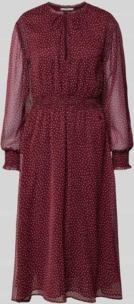 Pepe Jeans London Tailliertes Freizeitkleid mit tiefem V-Ausschnitt Modell MARIETTE in Rot, Größe XL