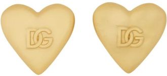 Dolce & Gabbana Clip-on Hart Oorbellen - Dames - Oorbellen - Geel - ONE Size - Accessoires