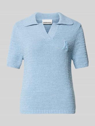 Armedangels Regular Fit Kurzarm-Pullover aus reiner Baumwolle Modell ICONIC in Hellblau, Gr&ouml;&szlig;e XL