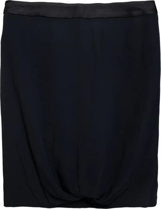 Emporio Armani Mini-rok van crêpe - Zwart