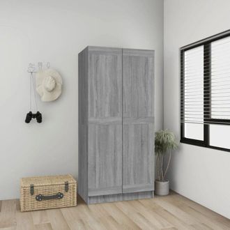 vidaXL Armadio Grigio Sonoma 82,5x51,5x180 cm in Legno Multistrato - Vidaxl