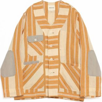 Nicholas Daley Mens Work Cardigan In Turmeric