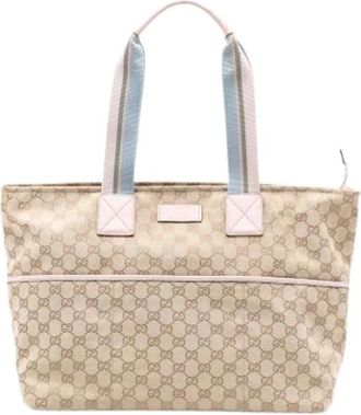 Gucci Pre-owned Tote Bags, female, Beige, Size: ONE SIZE Pre-owned Tote Bag