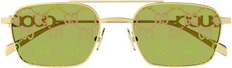 Gucci Sunglasses Gg1804 S 002 Gold/Green Women