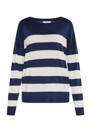 Usha Jumper Dames marine wit