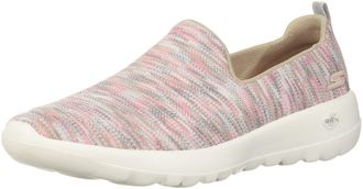 Skechers Women s Go Walk Joy - 15615 Sneaker, Taupe Coral, 6.5 UK