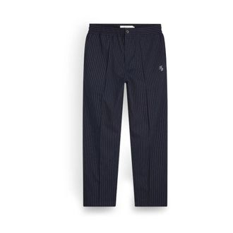 Filling Pieces Broeken, Heren, Blauw, L, Coach Pants Pinstripe
