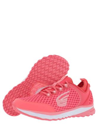 Spira Womens Phoenix Running Shoes - Medium Width In Salmon,white