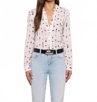 L'agence Holly Blouse In Ivory Multi
