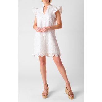 Flying Tomato Lace Cap Sleeve Dress in White at Nordstrom Rack, Size X-Small