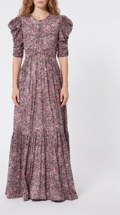 Isabel Marant Abito Sichellia in voile di cotone stampato