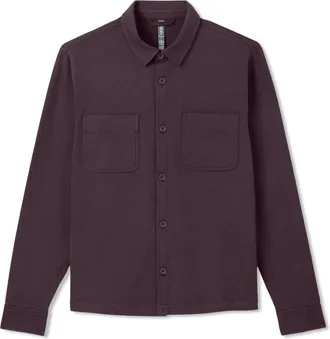 Vuori Clothing Coronado Shirt Jacket | Raisin Heather | Medium