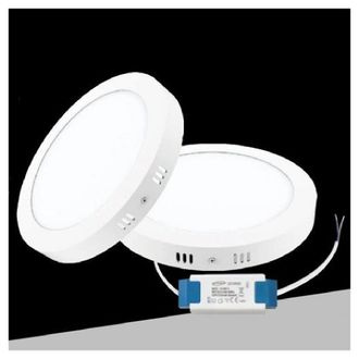 Trade Shop Trade Shop Traesio - Trade Shop - Plafoniera Led Pannello 12 W 3 Colorazione Luce Fredda Calda Naturale P170b-t3c