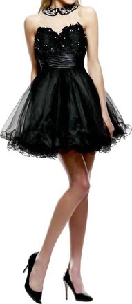 Sherri Hill Keyhole Prom Dress In Black