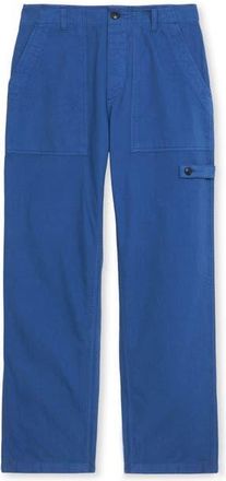 Fortela Jerryt Herringbone Cotton Fatigue Trousers in Blue1 at Nordstrom, Size 30 Eu