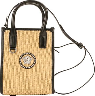 Versace Black Handbag Shoulder Bag Tote Bag (Pre-Owned)