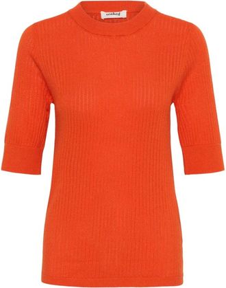Soaked In Luxury Top - - Knitwear - Donna - Arancione - XL