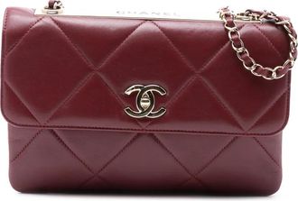 Chanel 2019 Quilted Lambskin Trendy CC Flap shoulder bag - Red