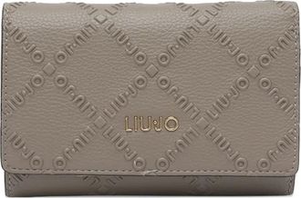 Liu Jo logo embossed wallet - women - Polyester - One Size - Grey