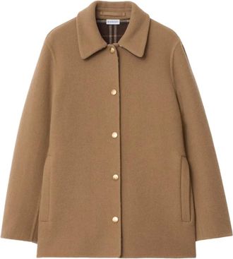 Burberry wool jacket - women - Wool - 6 - Brown