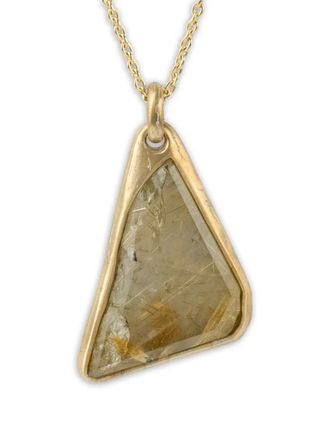 Parts Of Four silver Halos rutilated quartz necklace - Gold