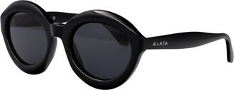 Alaia Womens Sunglasses Aa0088s Black-Grey Acetate Black-Black-Grey Black/black/grey