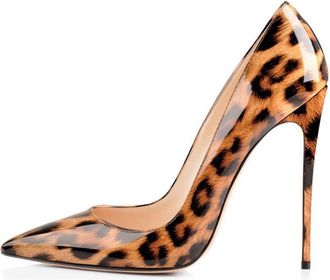 Generic Womens Classic Pumps Pointed Toe Sexy 4.7 Inches High Heels Leopard