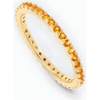 Mint & Lily November Birthstone Eternity Stacking Ring in 18K Gold Over Sterling Silver at Nordstrom