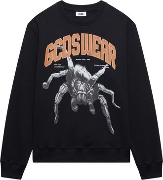 GCDS Spider Print Sweatshirt - Heren - Sweatshirts - Zwart - XS - Hoodies & sweatvesten