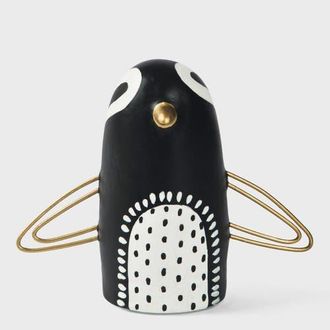 Mela Artisans Midnight Penguin Figurine in Black And White at Nordstrom