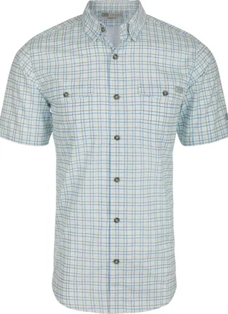Drake's Mens Frat Button Down Tattersall Short-Sleeve Shirt In Monument Grey
