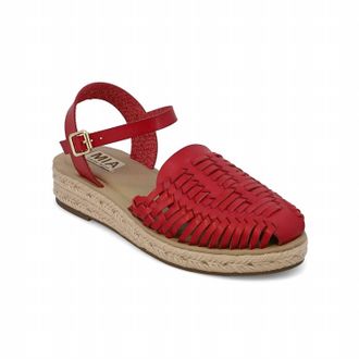 Mia Womens Eshani Espadrille Sandals In Red