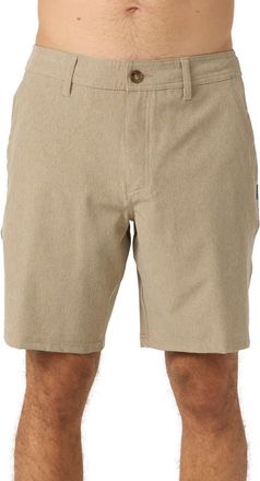 O'Neill Reserve Water Repellent Shorts in Heather Khaki at Nordstrom, Size 31
