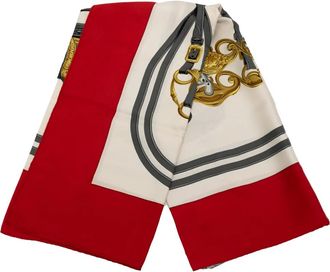 Herm&egrave;s Foulard Brides de Gala in seta XX secolo - Bianco