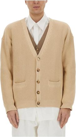 Moschino Cardigan - Heren - Vesten - Beige - M - Truien & Vesten