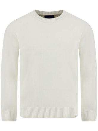 Paul & Shark White Minimalist Classic Cotton Sweater