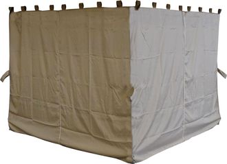 Quick-Star 4 Seitenteile F&uuml;r Pavillon Nizza 3x3m Seitenwand Sand