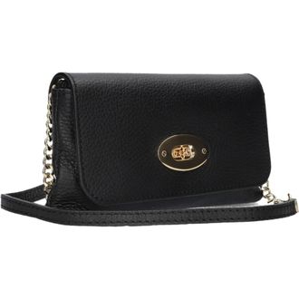 Notre-V Tassen, Dames, Zwart, ONE Size, Leer, Crossbodytas