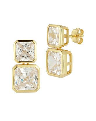Sphera Milano 14K Gold Plated Cz Earrings