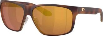 Costa Mens Trades Sunglasses In Matte Tort Gold Mirror 580P