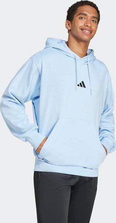 adidas Kapuzensweatshirt ADIDAS SPORTSWEAR M FEELCOZY HD, Herren, Gr. XXL, glow blau, schwarz, Obermaterial: 70% Baumwolle, 30% Polyester, angesetztes B&uuml;ndch