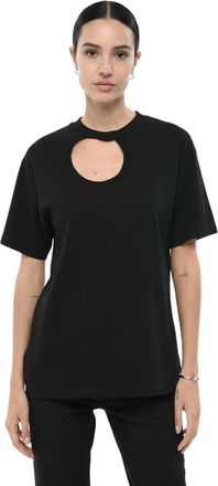 Off-white Black Round Neck T-Shirt
