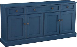 Ballard Designs Casa Florentina Josephina Media Console - Saturated Slate Blue - Ballard Designs