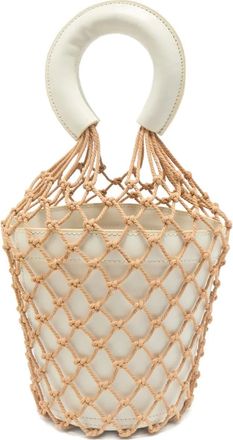Staud 2020s leren Net bucket-tas - Wit
