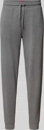 HUGO BOSS Regular Fit Sweatpants aus Baumwoll-Mix Modell AUSTIN PANTS in Anthrazit, Größe XXL